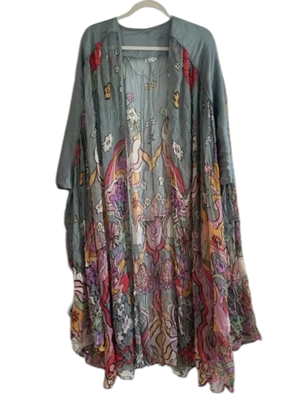 Free People Monarch Kimono in Seafoam RARE One size - Picture 5 of 15